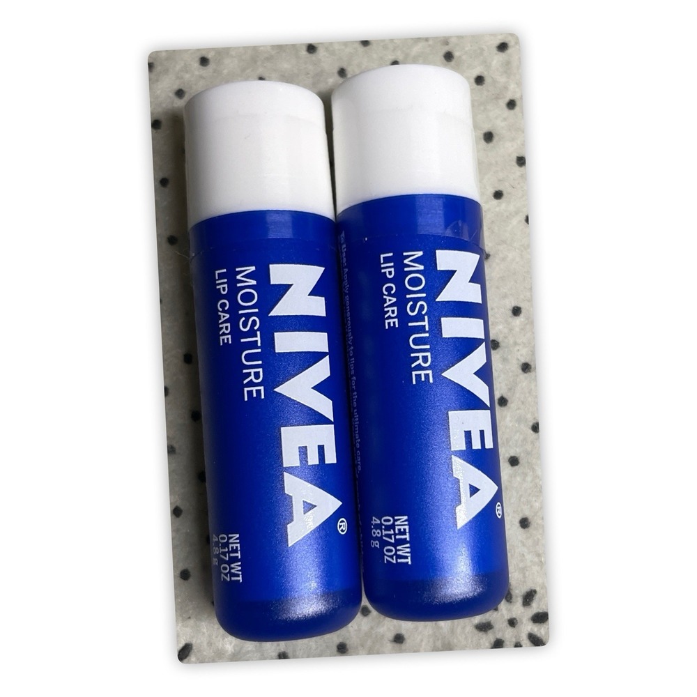 Lot of 2 Sealed Nivea Moisture Lip Care Original